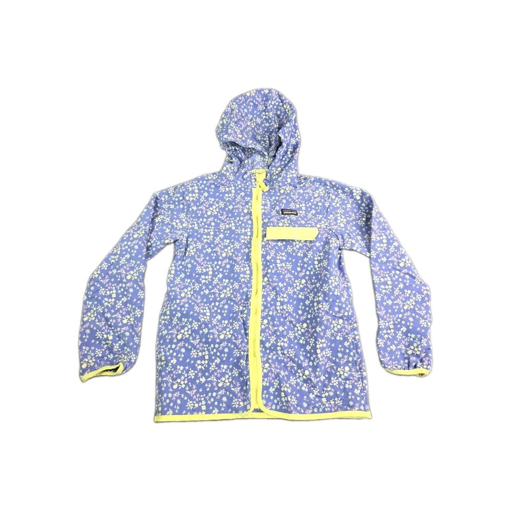 Patagonia Worn WearKids' Baggies Jacket Size L Floral Multicolor Girls C1-233